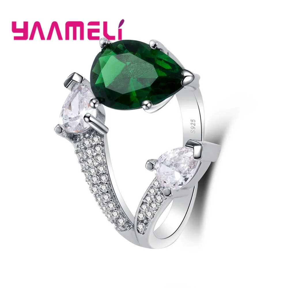 

Женское кольцо с фианитом, модное, уникальное, серебряное, 925 пробы