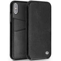 qialino genuine leather ultrathin case for iphone x fashion luxury bag card slot flip cover for iphone x for 5 8 inches