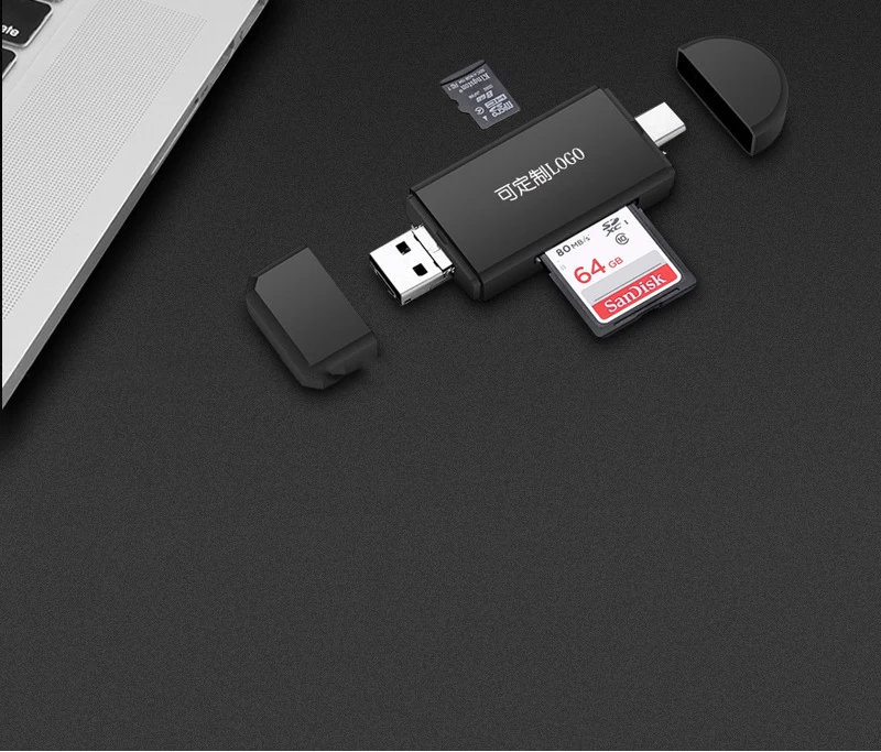 Type C и micro USB и USB 3 в 1 OTG кард-ридер высокоскоростной USB2.0 Универсальный OTG TF/SD для Android компьютера удлинители