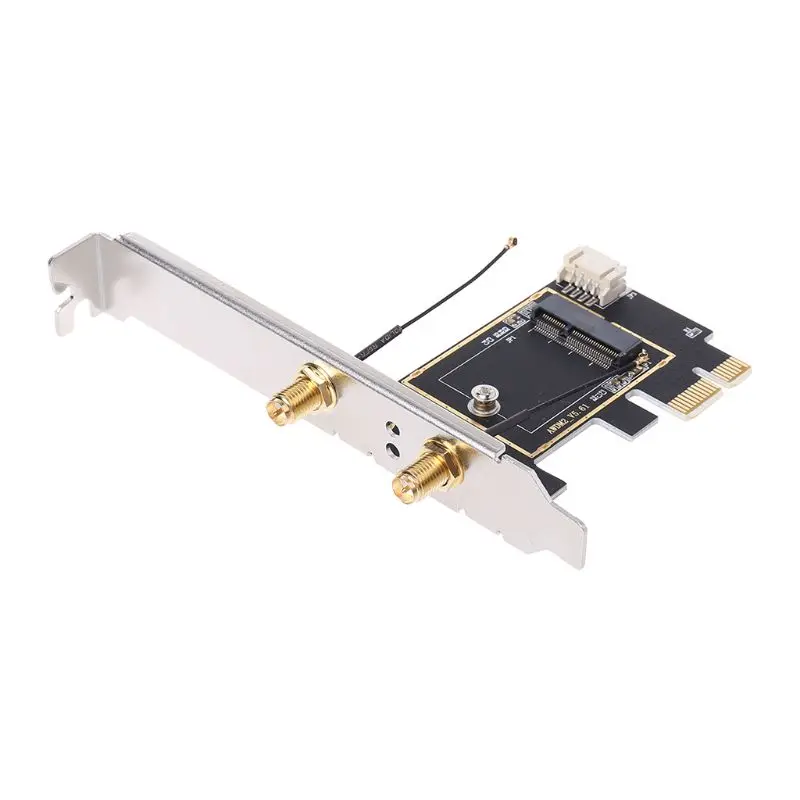 M.2 К конвертер PCI E Настольный Беспроводной Wi Fi Bluetooth сетевая карта плата