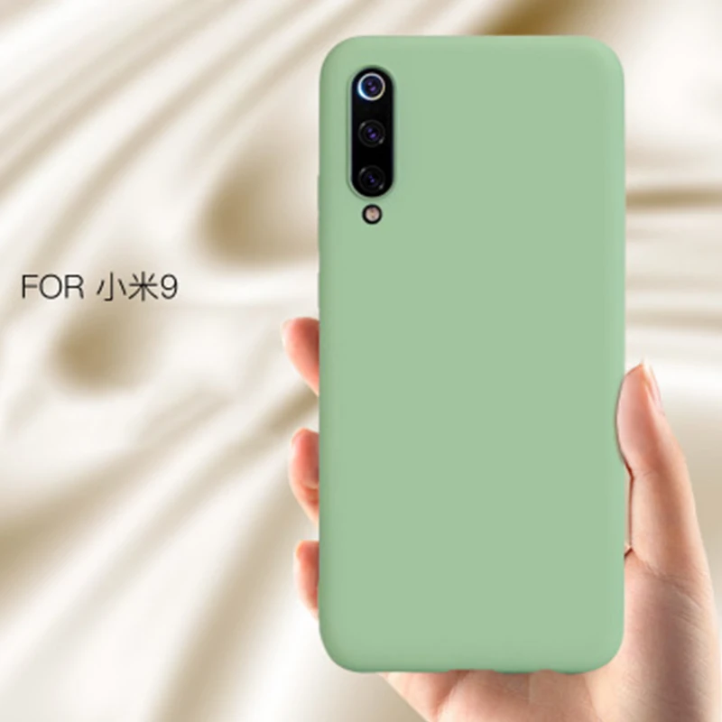 Роскошные мягкие чехлы из жидкого силикона для Xiaomi mi 9 mi9 SE противоударные Чехлы 8