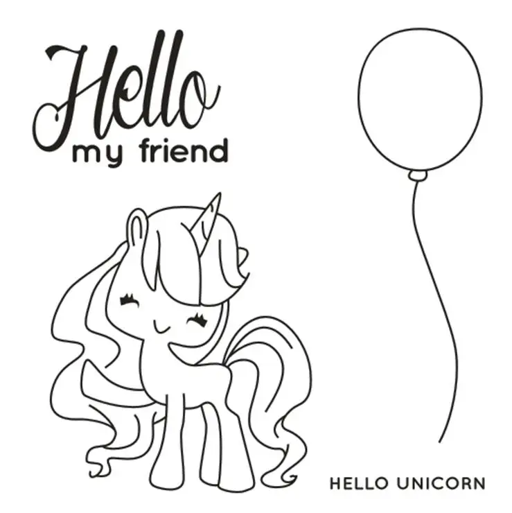 Здравствуйте лошадь прозрачный Штамп для DIY альбом скрапбукинга карты бумаги