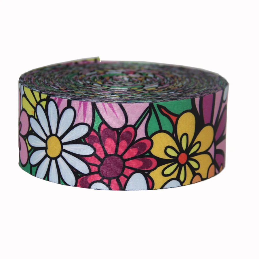 New Arrival Flowers Printed Webbing Polyester Belt Fashion Design For Bag Strap/Backpack | Дом и сад