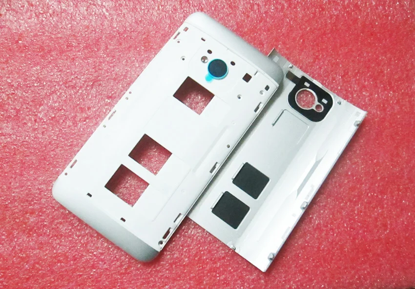 Для HTC One 802w 802t 802d (две Sim карты) Средняя рамка корпуса чехол + Боковая кнопка задняя