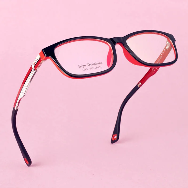 

Classic Kids TR90 Eyeglasses Frames Clear Lens Comfortable For Boys Girls Children Students With Chain Size 51-15-133mm Y1158
