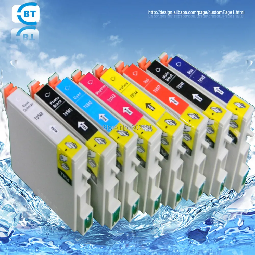 8 шт. Совместимый картридж для принтера epson R800 R1800 T0540 T0541 T0542 T0543 T0544 T0547 T0548 T0549 |