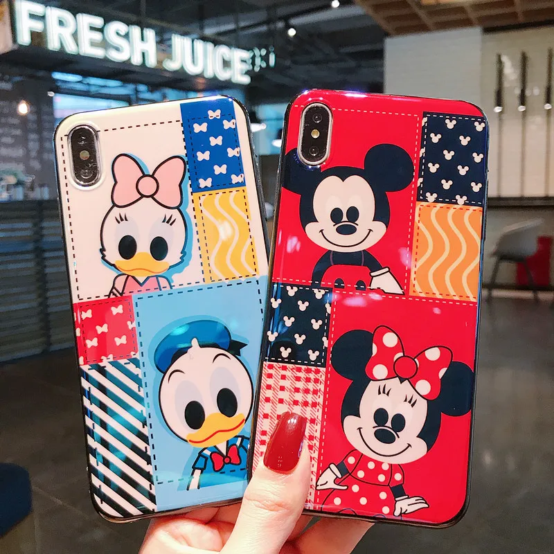 Mickey Minnie Phone Case For xiaomi 9SE A1 A2 mi 8 Lite 6X Redmi7 Note 7 Pro note3 K2 Soft Cover Mirror Cartoon Protective Coque |