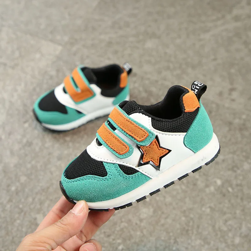 Mumoresip Toddler Kids Shoes Fashion Soft Breathable Baby Boys Girls Sneakers Children Sports Running Air Mesh With Stars | Детская