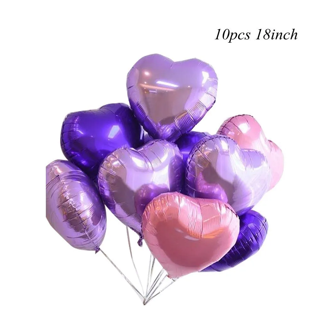 2 color purple 1pink 1 Набор серия "Русалка" воздушные шары с конфетти/баннер Русалка гелиевые шары детский подарок День Рождения украшения детский душ принадлежности - Цвет: 2 color purple 1pink