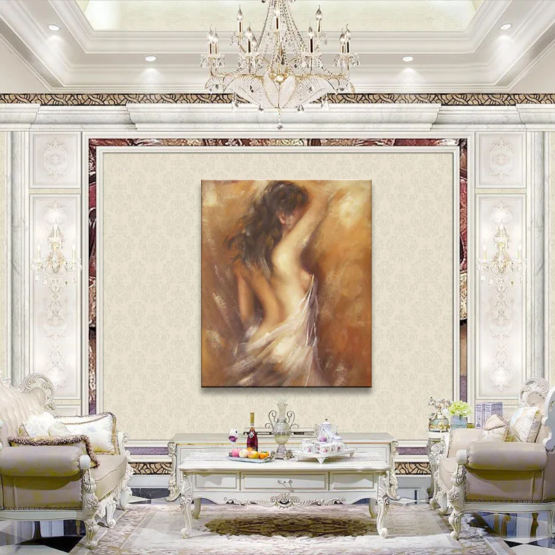 Оптовая продажа картина маслом Обнаженная сексуальная женщина леди современный