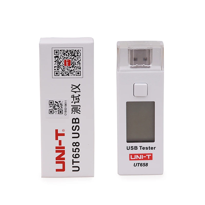 UNI-T UT658 UT658B USB Тестер Вольтметр Амперметр цифровой ЖК-дисплей Напряжение монитор измеритель тока Емкость тестер 9 В 3A ЖК-подсветка США