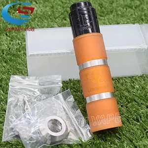 Orange Black Электронная сигарета sob mod комплект 18650 батарея с QP KALI V2 RDA Fatality RDA атомайзер 25 мм vape механический мод для испарителя комплект - Цвет: Orange Black