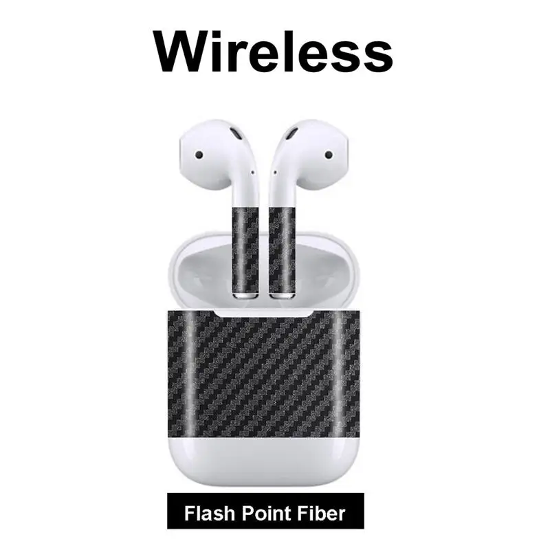 F-Flash Point Fiber 3D камуфляж крокодил углеродное волокно Броня деревянная дизайнерская наклейка для кожи для Apple Airpods Наклейка защитная наклейка пленка для наушников - Цвет: F-Flash Point Fiber