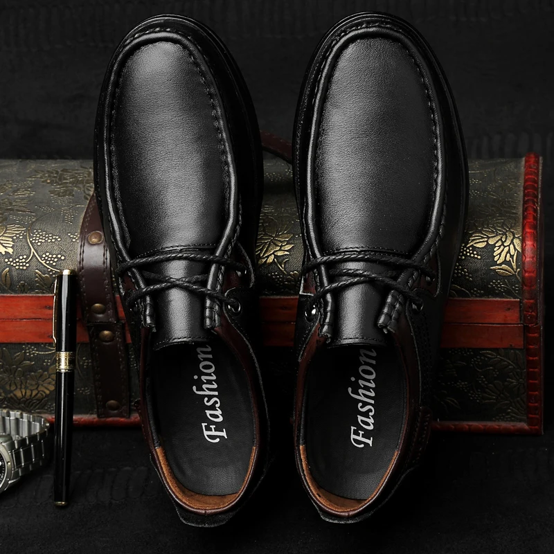 

Men genuine Leather Sneakers shoes Luxury Brand Design Loafers Men Shoes Genuine Leather Moccasin Boat Shoes Flat Oxford Men L5