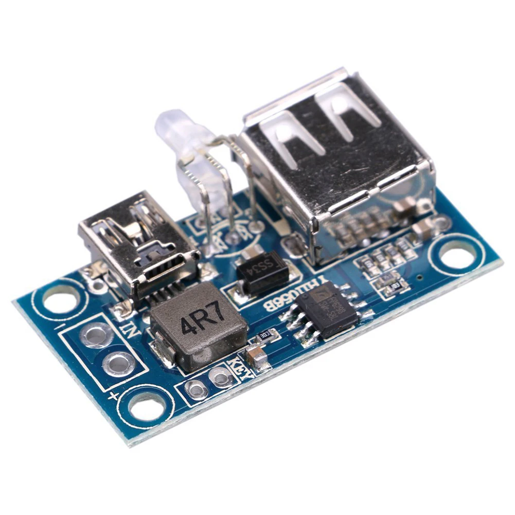 Ultra-small 3A High Efficiency DC 2.6-5 .5V to 5V Boost Step up Converter Mobile Power Supply Module USB Charging for Phone |