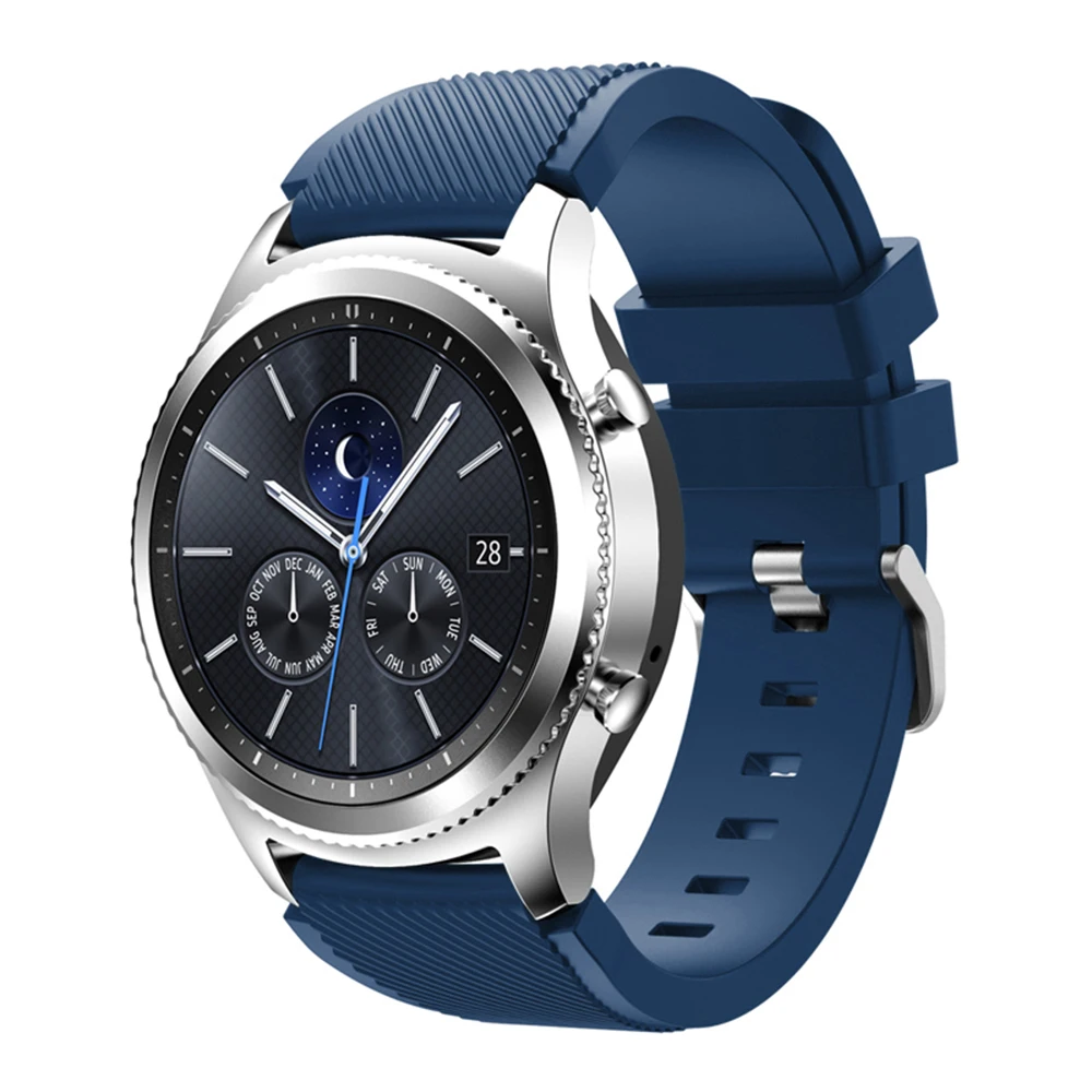 Ремешок для Gear S3 22 мм мягкий силиконовый спортивный сменный Браслет мужских и