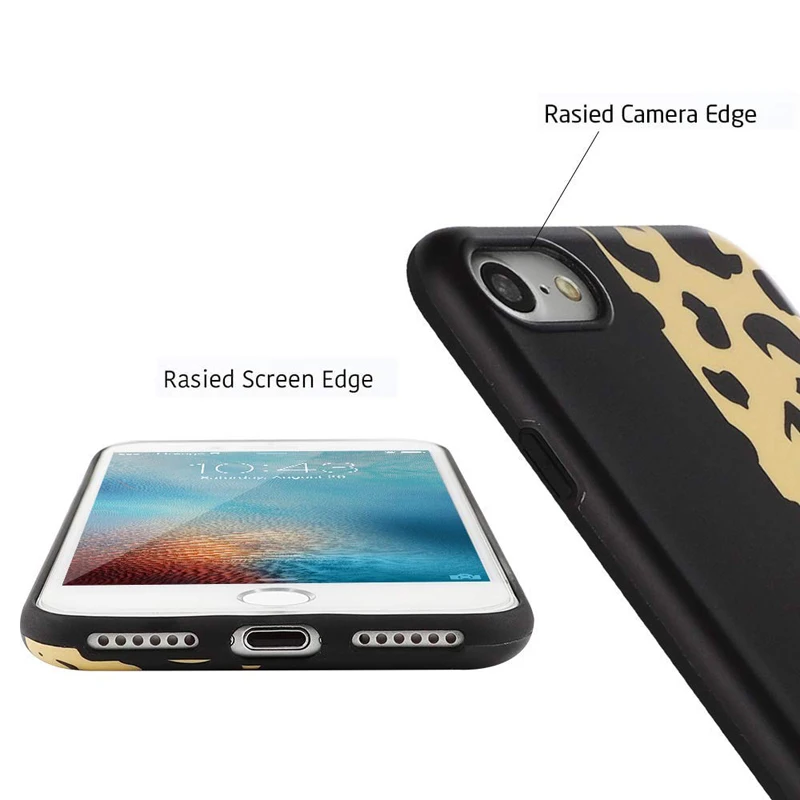 Модный чехол для телефона с леопардовым принтом iPhone XS Max XR X 6 S 7 8 Plus роскошный