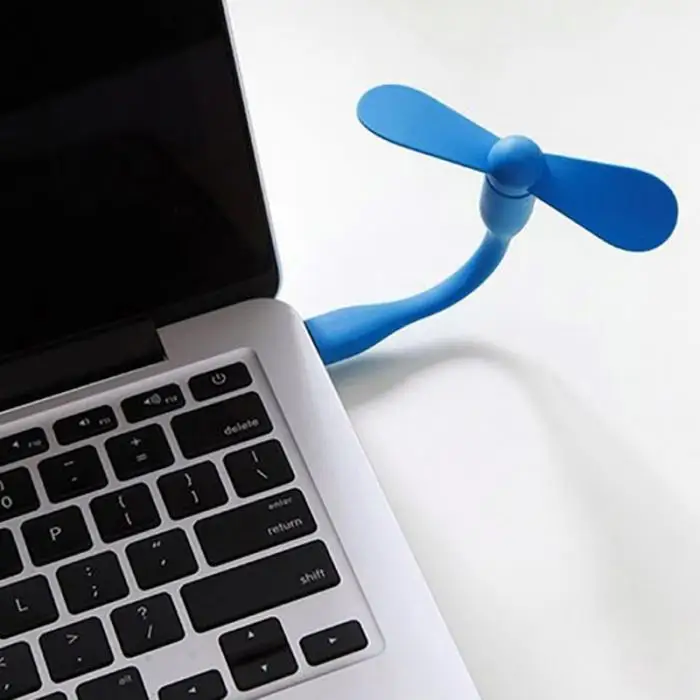 Лидер продаж Удобная USB вентилятор Супер Бесшумный маленький портативный гибкий мини-вентилятор для ноутбука HY99 AU28