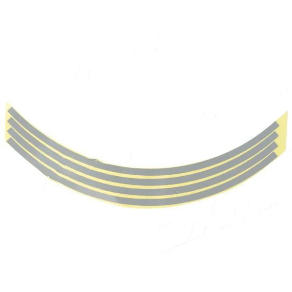 Cuddle Motorcycle Wheel 18&ampquot Reflective Sticker - Silver + Yellow Blue Red (16 PCS) | Лампы и освещение