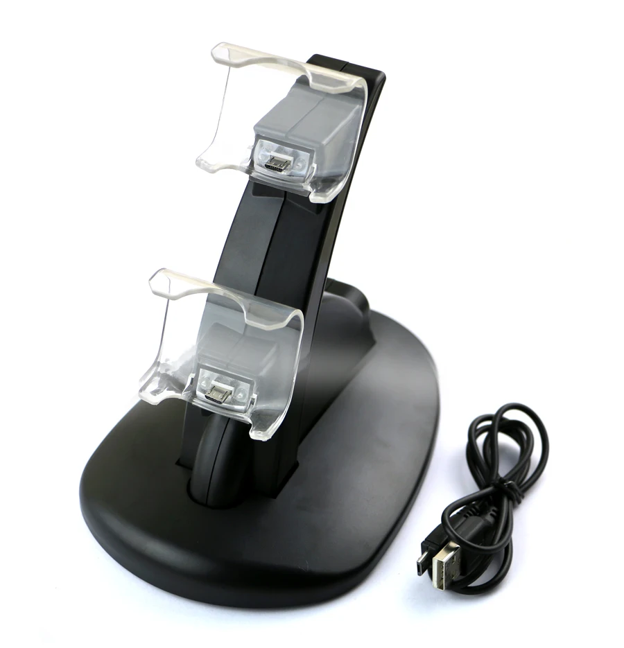 ChengChengDianWan микро двойной контроллер держатель зарядное устройство 2 LED USB ручка