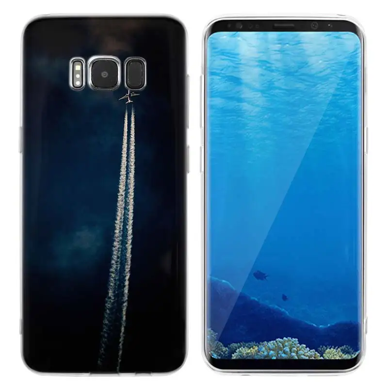 KMUYSL самолет аэроплан из ТПУ, прозрачный, мягкий чехол оболочка для samsung Galaxy S9 S8 Plus S7 S6 Edge - Цвет: 026