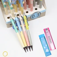 2 pcs 0 30 50 7 mm mechanical pencil send 2 box pencil lead refills automatic pencil for painting and writing school supplies
