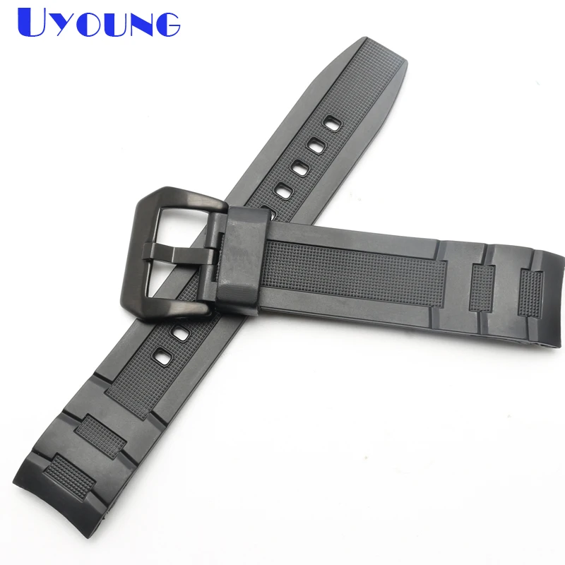 

For Casio 5468 EDIFICE EFR-303/304 EFR-516PB EFR-516 Silicone Rubber wristband Bracelet Resin Strap 22mm Watchband Waterproof