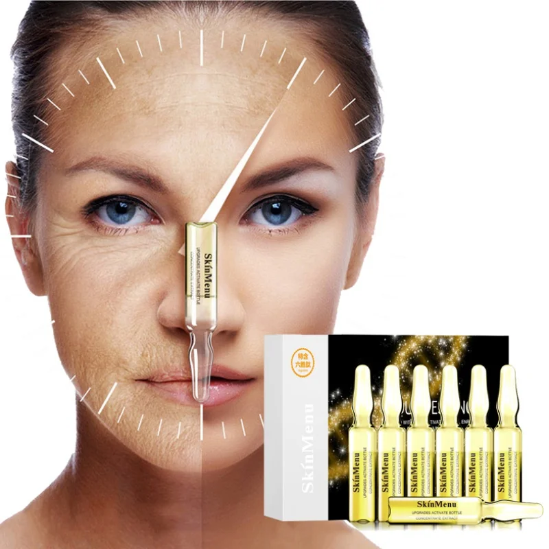 

7pcs/lot Six Peptide Essence Facial Care Moisturizing Skin Care Whitening Brighten Liquid Anti-Aging Facial Serum