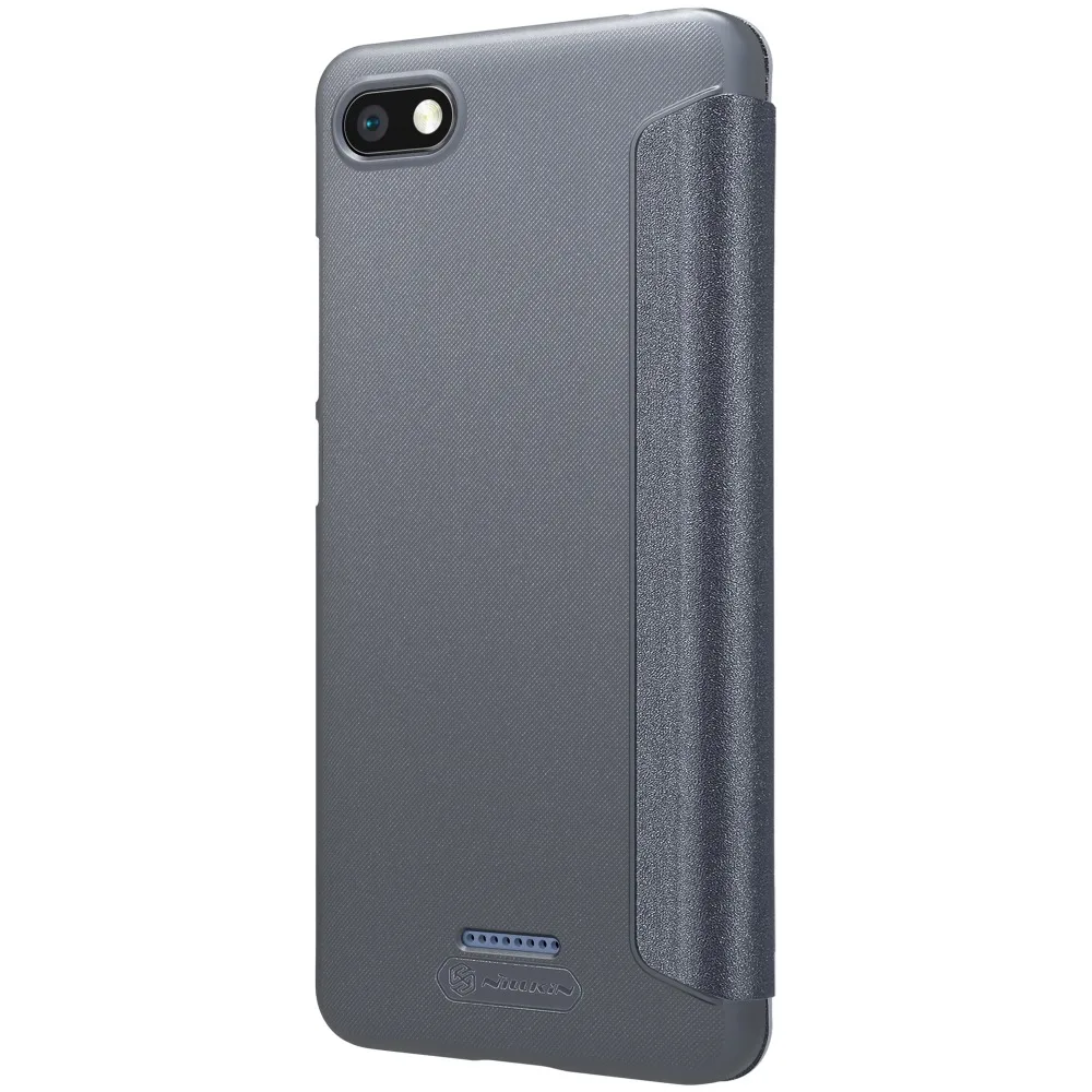 Чехол Nillkin для телефона Xiaomi Redmi 6A блестящий кожаный чехол чехлы-книжки с полным
