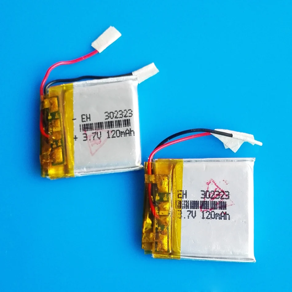 Лот 10 шт 3 7 V 120mAh литий полимерная аккумуляторная батарея Lipo 032323 для MP3 GPS bluetooth