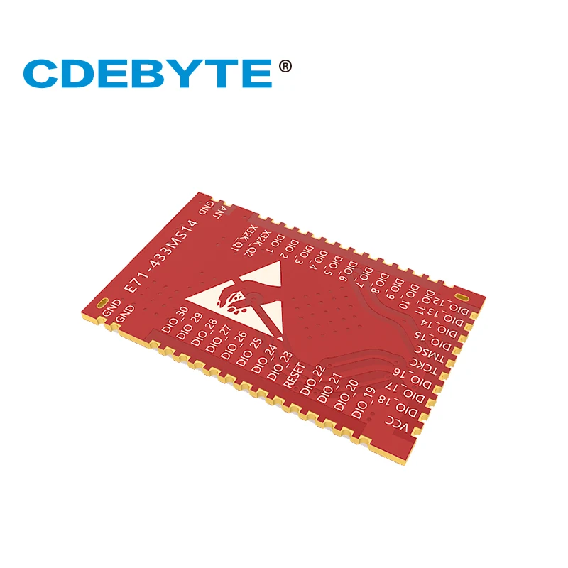 E70 433T14S Двухъядерный ARM CC1310 433 МГц 25 МВт IPX штамп антенна отверстия uhf беспроводной