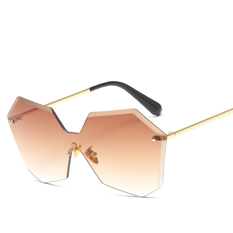 2018 Новый Для женщин без оправы Солнцезащитные очки для Ретро PC Рамки бренд Дизайн