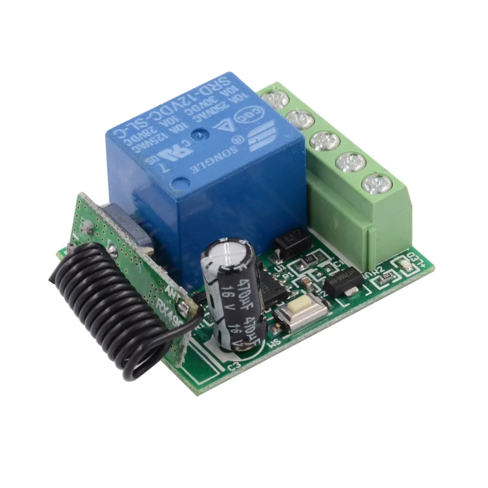 Door Access Openner Button Remote Switch DC 12V 1CH NO COM NC 10A Relay Contact Radio Switches Time Delay OFF 5S 10S 15S | Обустройство