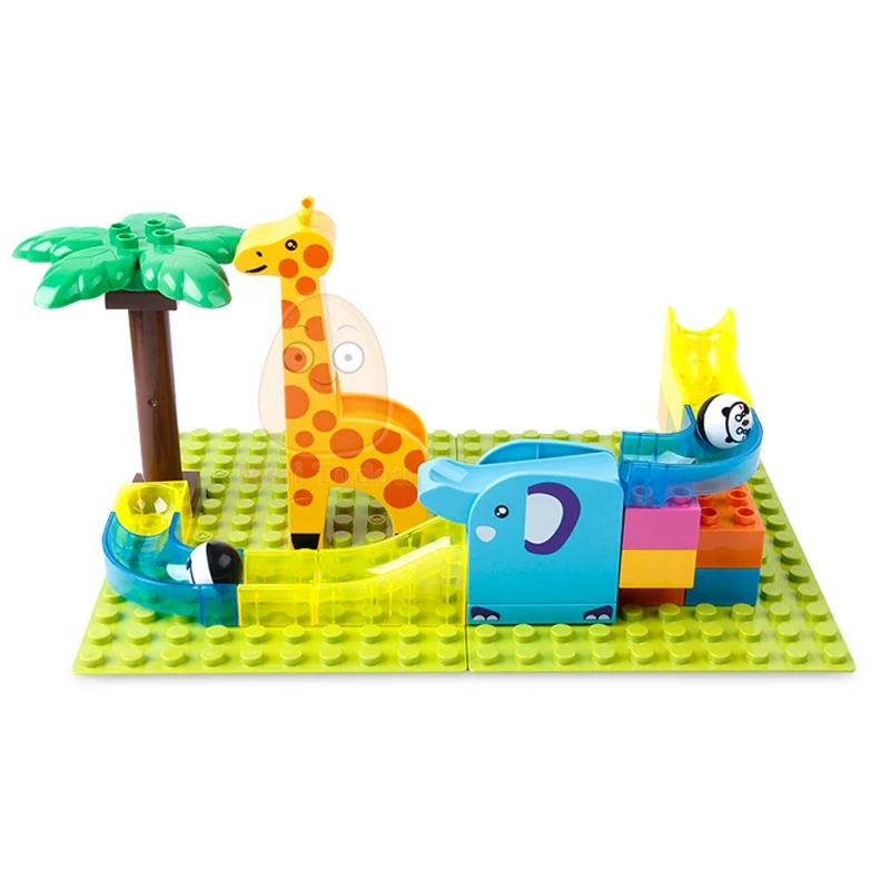 54 168 шт. Marble Racing Run Jungle Adventure Track Building Blocks большой размер лабиринт мяч Строительные