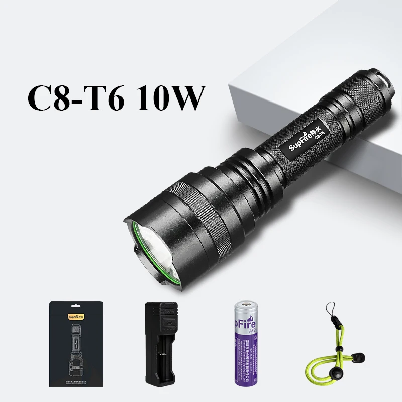 Супер мощный светодиодный светильник C8 Flash светильник 2500lm Linterna светодиодный 18650 фонарь для кемпинга Sofirn Convoy Nitecore Fenix Nicron