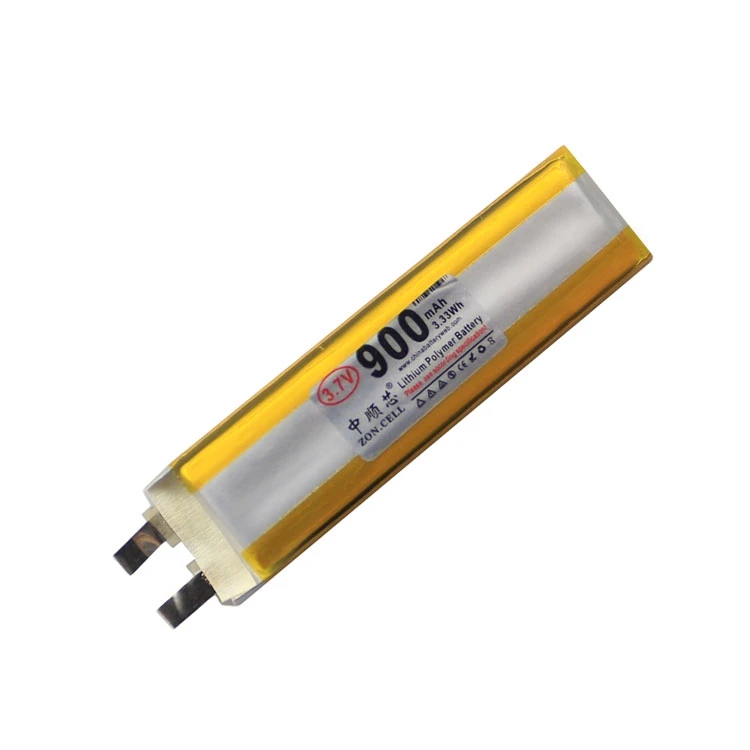 

CIS 701658 900mAh 3.7V polymer lithium battery unprotected processing semi-finished products 801558