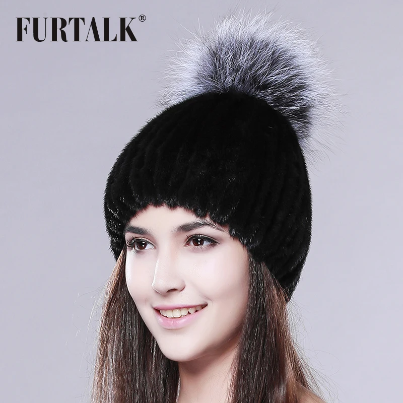 Говорить натуральным норковая меховая шапка зимняя Для женщин Меховая Шапка