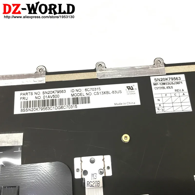 Новый оригинальный американский английский клавиатура подсветки для Thinkpad X230S X240