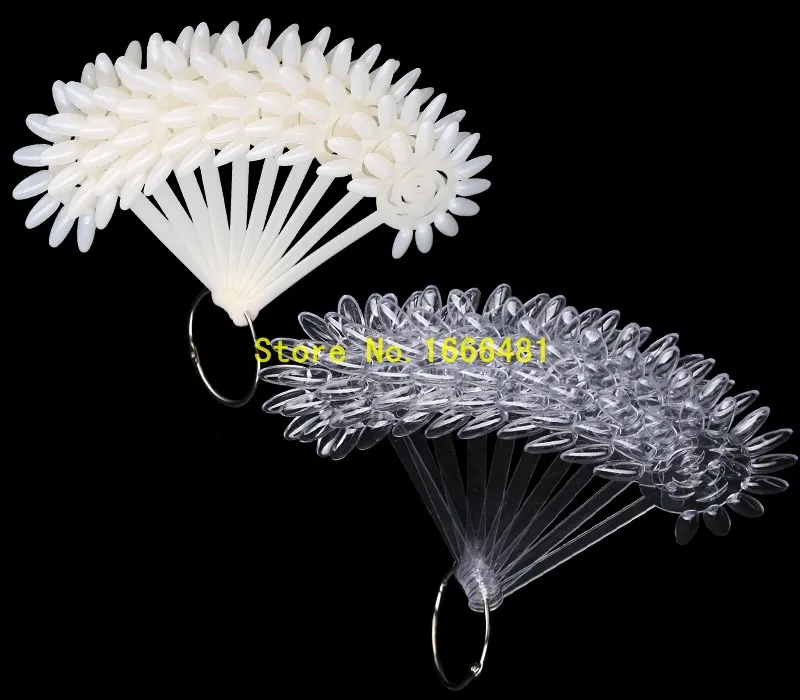 

120 False Tips Nail Art Design Acrylic Polish Board Practice Rose Fan Stickers Wheel Display Polish Color Tools
