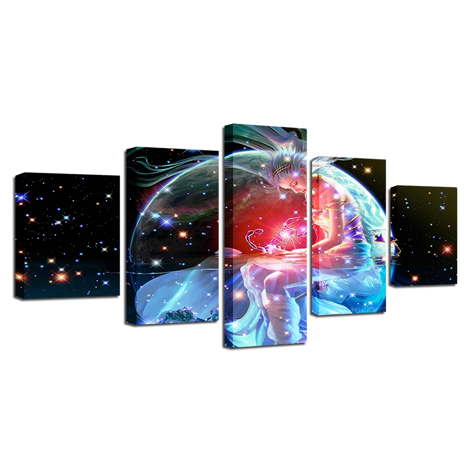 Марко арте импресión decoración dormitorio сравнению pintura 5 пьезо эскорпио Zodiaco astrologia cartel arte