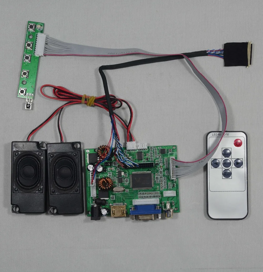 

Плата драйвера H DMI + VGA + 2AV + Audio LCD работает для ЖК-дисплея 7 ~ 10,1 дюймов B101EW05 1280x800