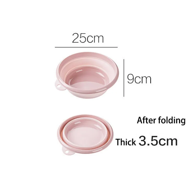 Small Pink ONEUP портативное складное ведро Бытовая пластиковая раковина для стирки туризма на открытом воздухе складное ведро многофункциональное рыболовное Походное мытье ванну - Цвет: Small Pink
