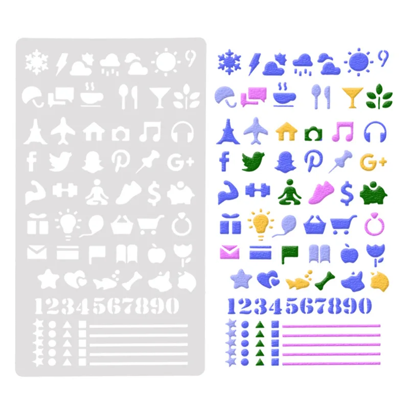 

Weather Layering Stencils Drawing Color Spray stencil DIY Scrapbook photo album Decorative Embossing DIY Card Crafts