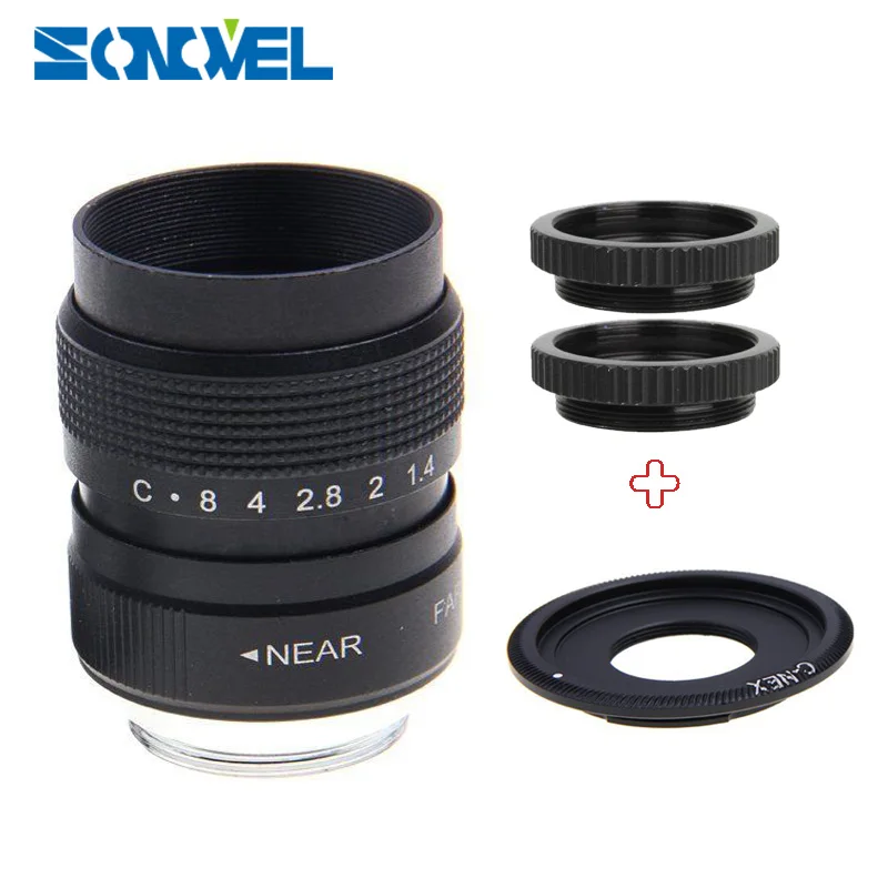 25mm CC ТВ F1.4 ТВ для камеры наружного наблюдения+ С-образное крепление для объектива+ металлическая бленда для объектива для sony байонетное крепление типа Е A6100 A6000 A5100 A5000 A3000 NEX-VG20 NEX-VG30 NEX-V900