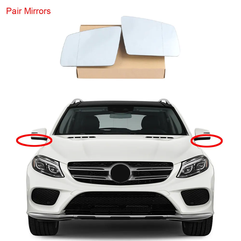 Левое и правое зеркало заднего вида с подогревом подходит для BENZ GLE GLS GL ML G R W166 W463