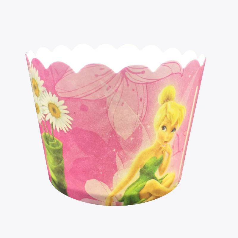100 шт./компл. милые феи Thinker bell Paper Cake Cupcake Cup лоток вкладыши для выпечки Маффин