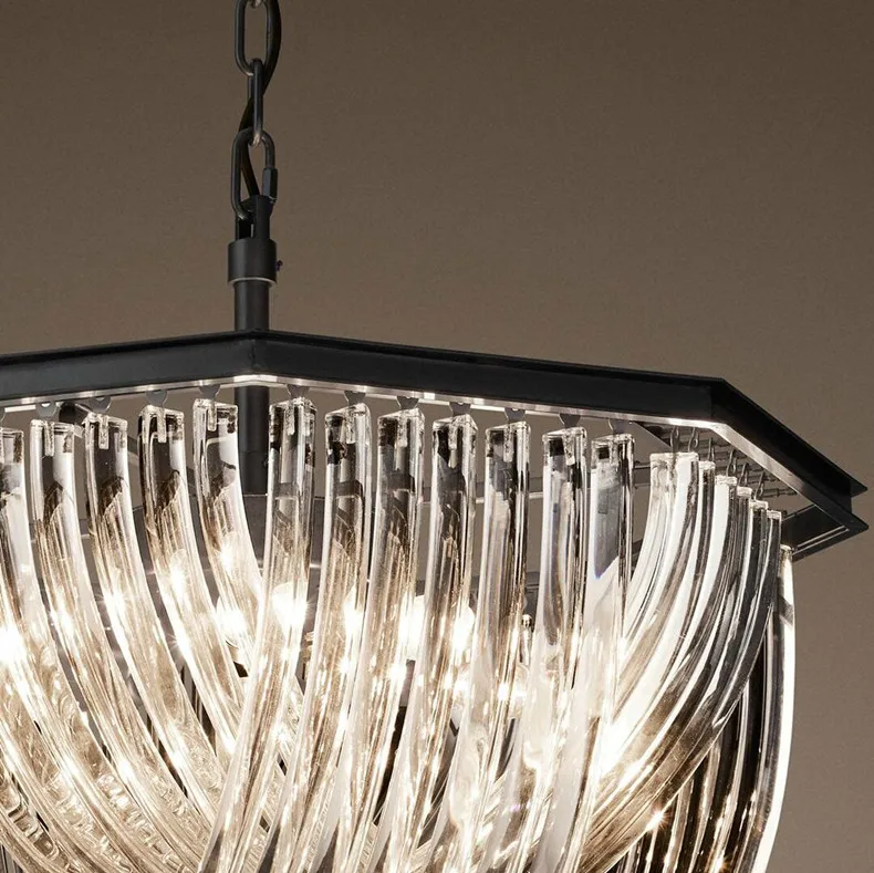 Американский RH черный металл E14 Led подвесные светильники Ретро Лофт Регулируемая цепочка подвесной светильник Гостиная Lustre Lamparas светильники
