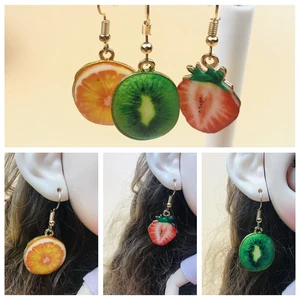 Милые украшения для кукол, серьги с фруктами, 1 пара
