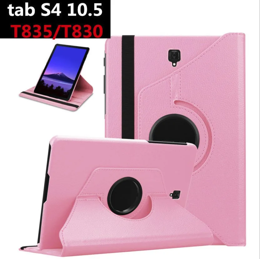 Вращающийся на 360 Градусов Кожаный чехол-подставка для Samsung Galaxy Tab S4 10 5 T830 T835 Funda Smart