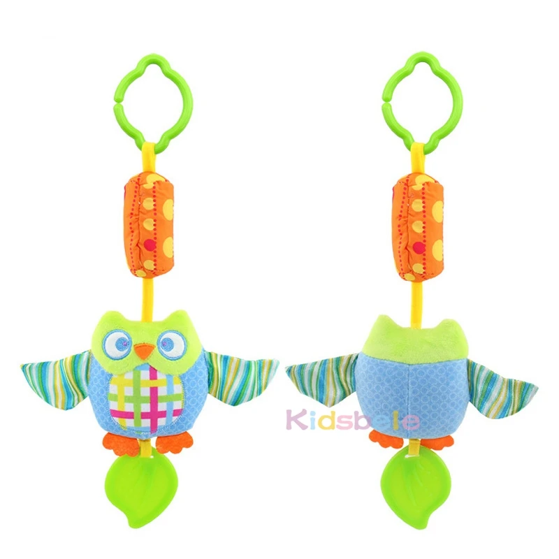 Baby Crib Hanging Toys Ringbell Soft Plush Toy Safe Teether Rattle Cute Cartoon Animal Intelligence Development | Игрушки и хобби